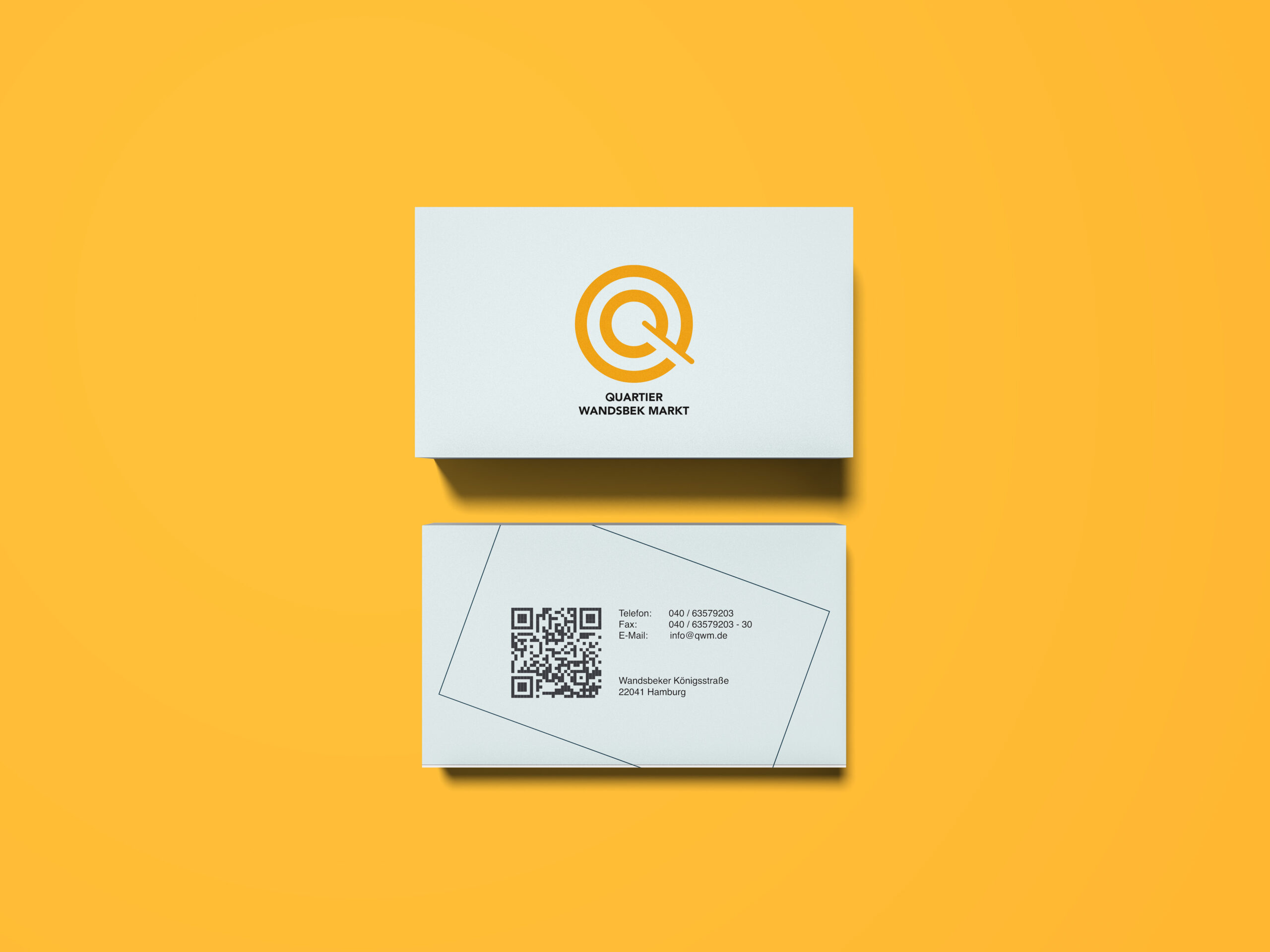 Overhead Business Card Mockup